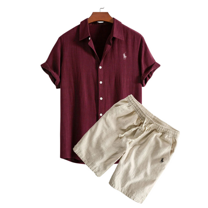 Rаlph Laurеn™ Premium Linen Shirt & Shorts Set