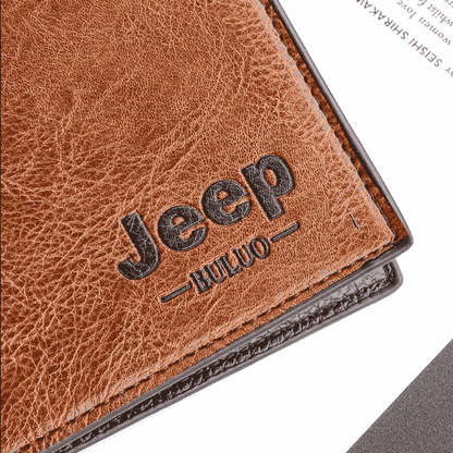 Carteira JEEP Em Couro Compacta - Mensfield Shop