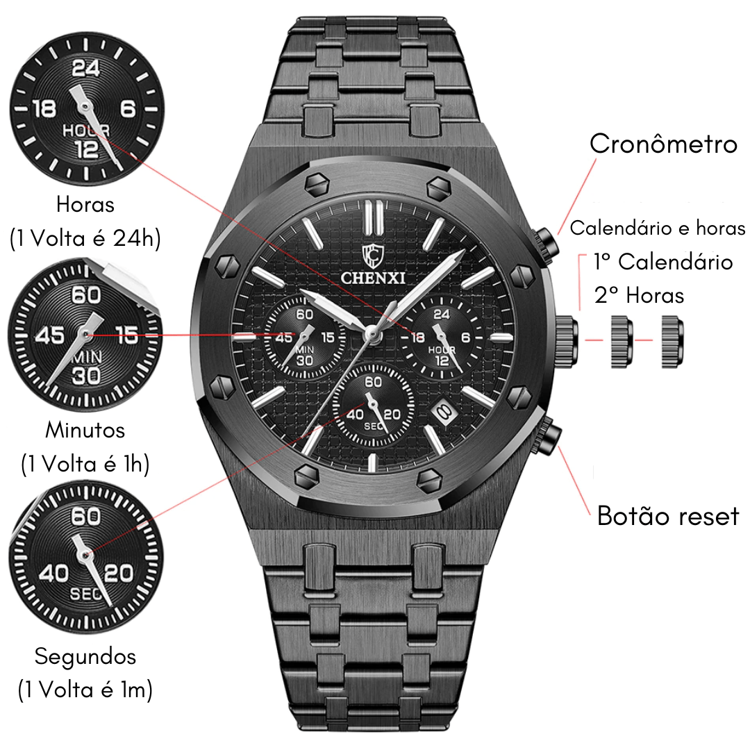 Relógio Masculino Submarine - Mensfield Shop