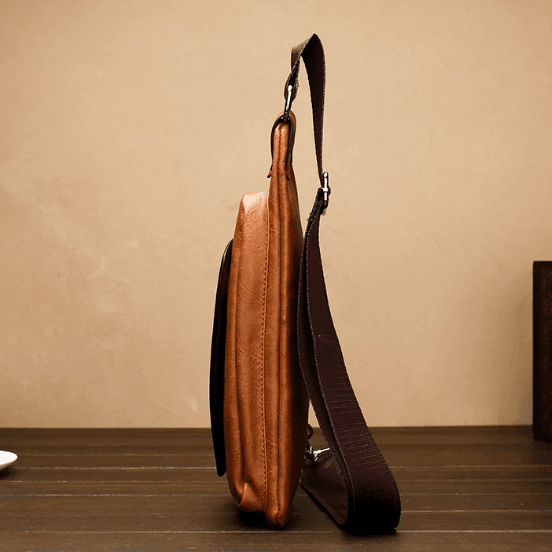 Bolsa Jeep de Couro Transversal Triangular - Mensfield Shop