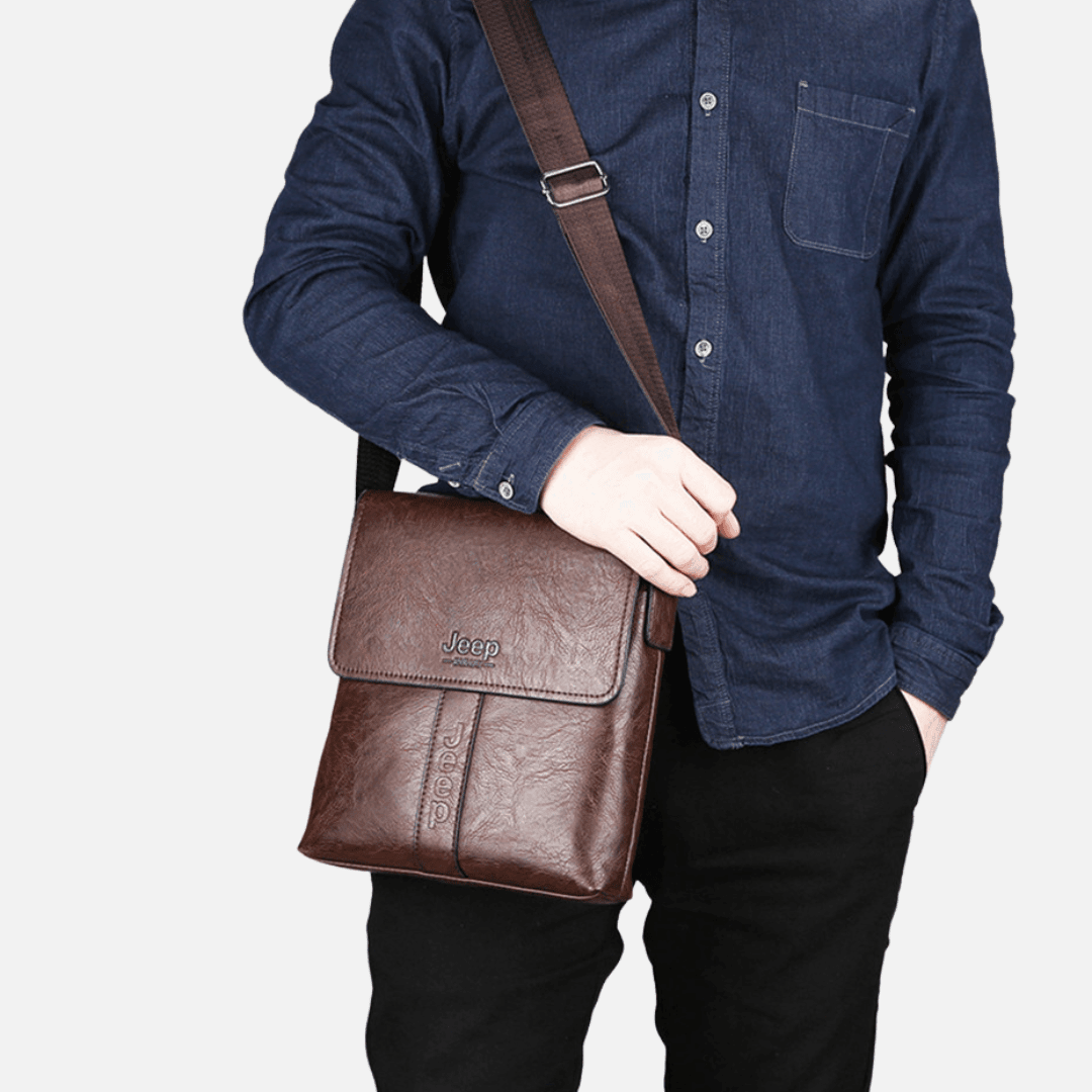 Bolsa Jeep de Couro Transversal - Mensfield Shop