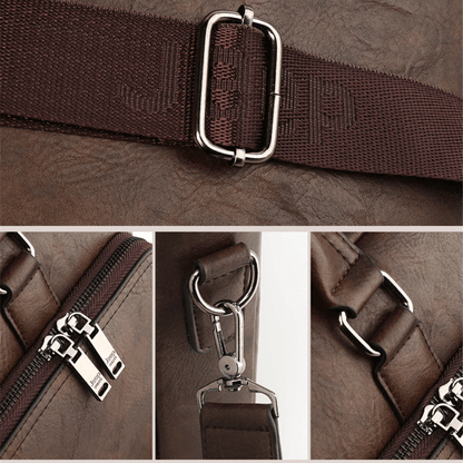 Pasta Jeep de Couro Com Bolso Externo - Mensfield Shop