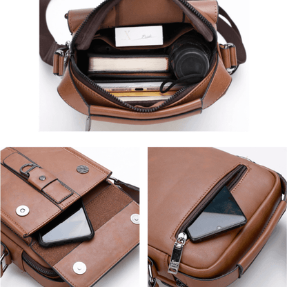Bolsa Jeep de Couro com Fecho em Metal - Mensfield Shop