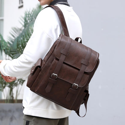 Mochila de Couro Vintage