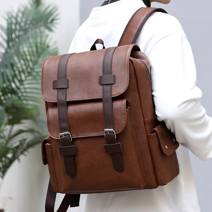 Mochila de Couro Vintage