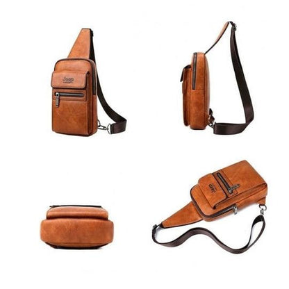 Bolsa Jeep de Couro Transversal de Ombro - Mensfield Shop