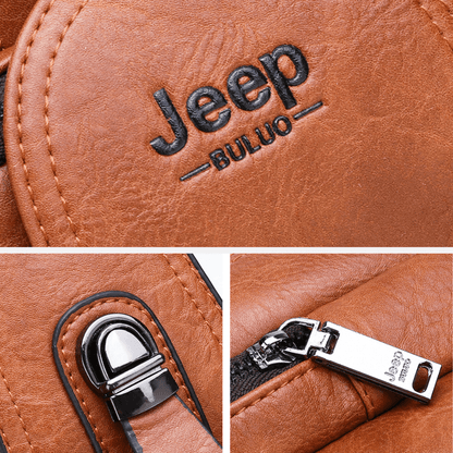Bolsa JEEP de Couro Multiuso Transversal - Mensfield Shop