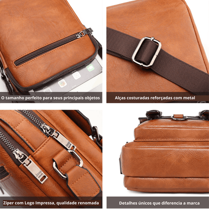Bolsa Jeep de couro vintage - Mensfield Shop