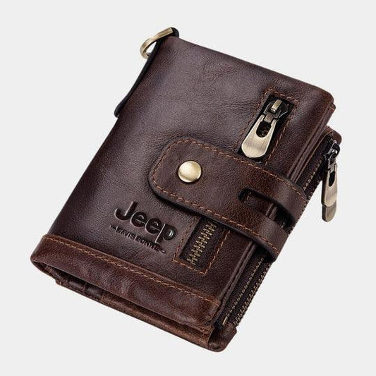 Carteira JEEP de Couro RFID - Mensfield Shop