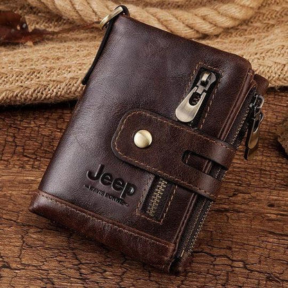 Carteira JEEP de Couro RFID - Mensfield Shop