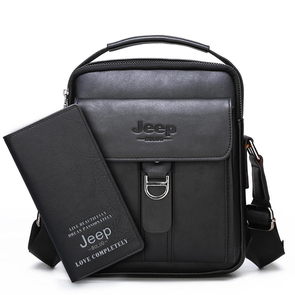 Bolsa Jeep de Couro com Fecho em Metal - Mensfield Shop