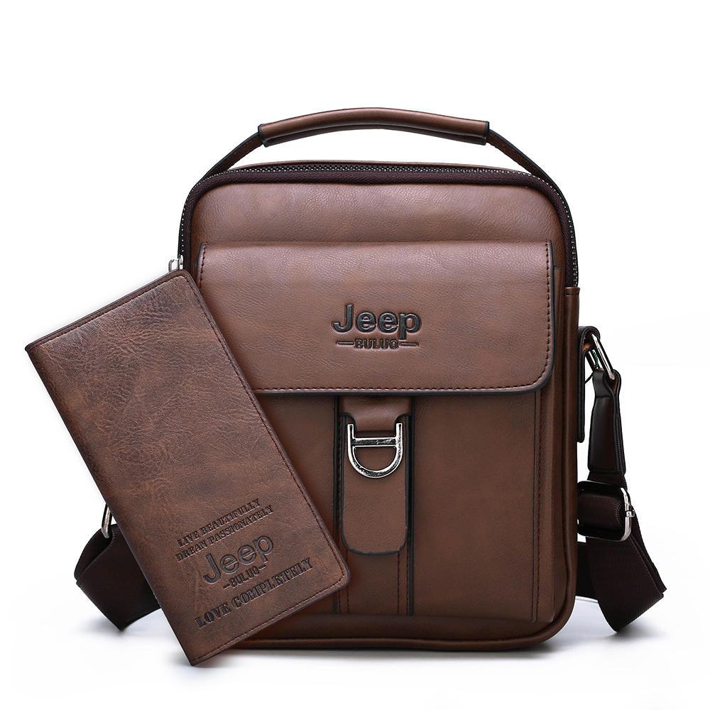 Bolsa Jeep de Couro com Fecho em Metal - Mensfield Shop