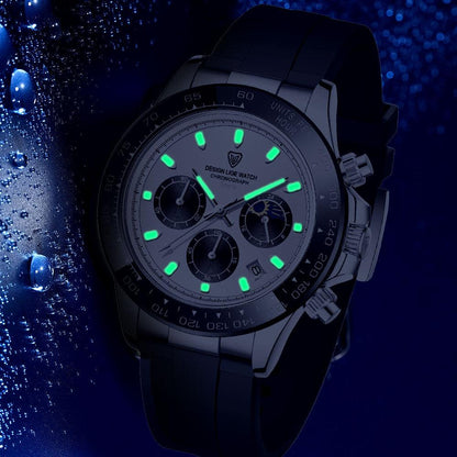 Relógio Masculino de Quartzo com Pulseira de Silicone - Mensfield Shop