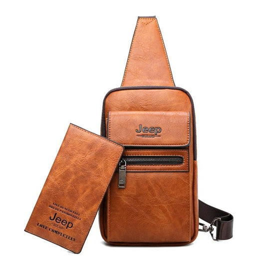 Bolsa Jeep de Couro Transversal de Ombro - Mensfield Shop