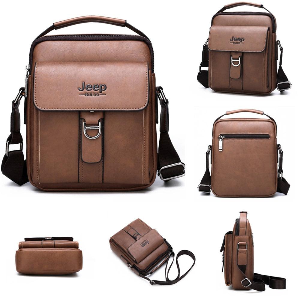 Bolsa Jeep de Couro com Fecho em Metal - Mensfield Shop