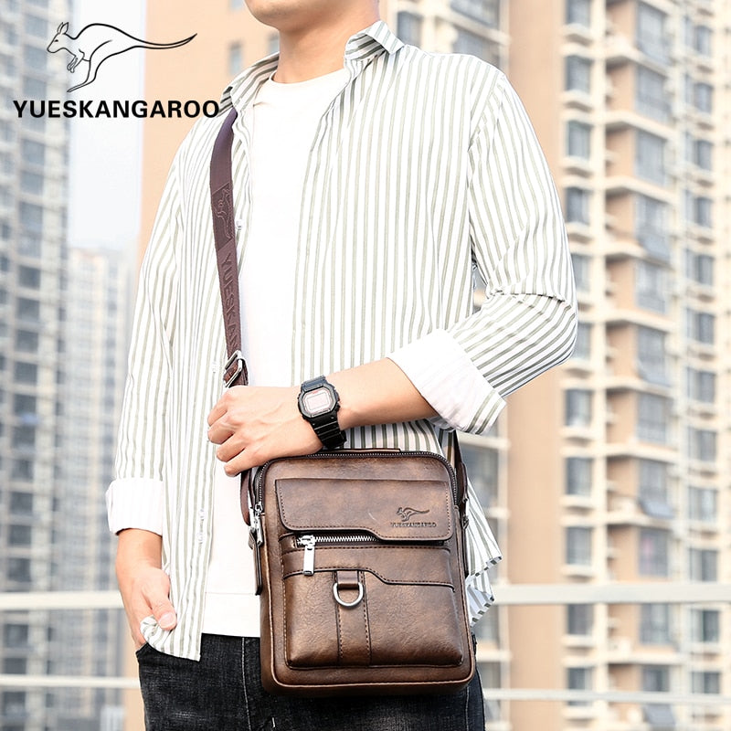Bolsa de Couro Transversal Knup