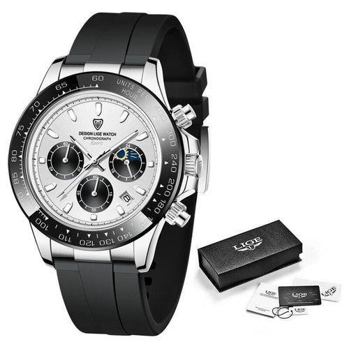 Relógio Masculino de Quartzo com Pulseira de Silicone - Mensfield Shop