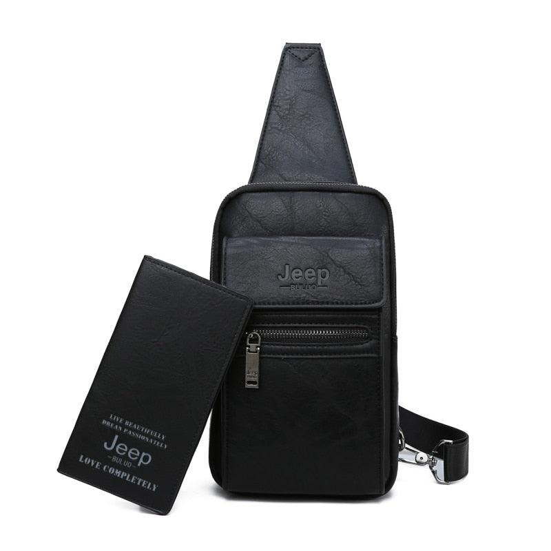 Bolsa Jeep de Couro Transversal de Ombro - Mensfield Shop