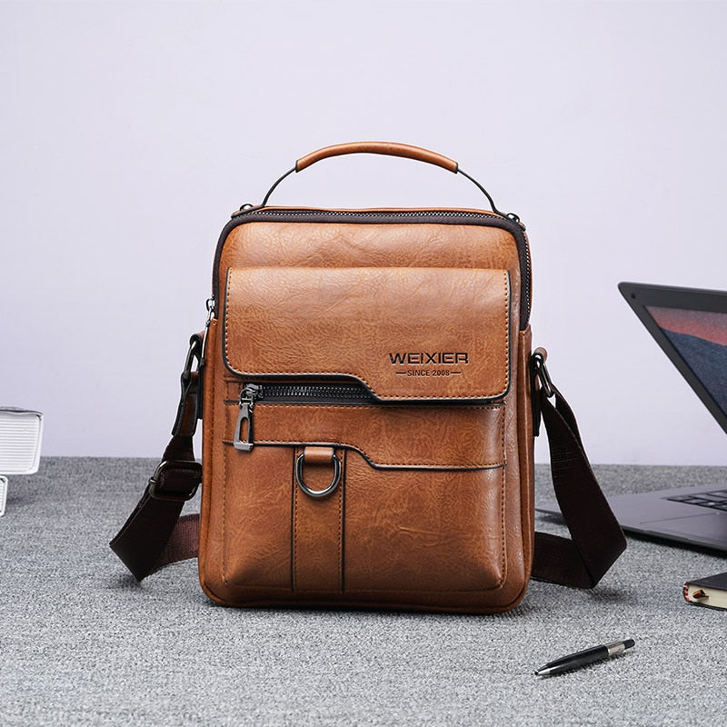 Bolsa Transversal de Couro Vintage