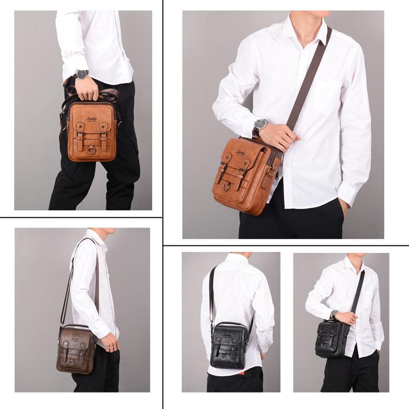 Bolsa Jeep de couro vintage - Mensfield Shop