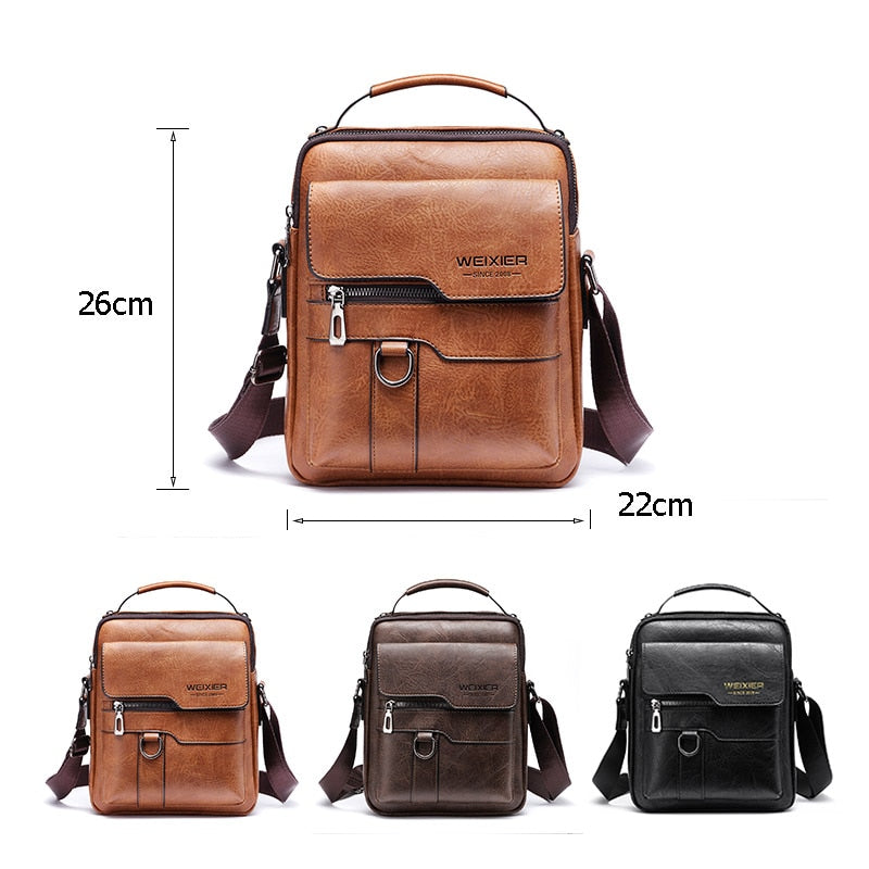 Bolsa Transversal de Couro Vintage