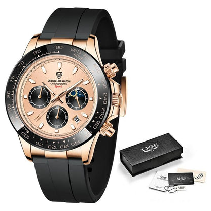 Relógio Masculino de Quartzo com Pulseira de Silicone - Mensfield Shop