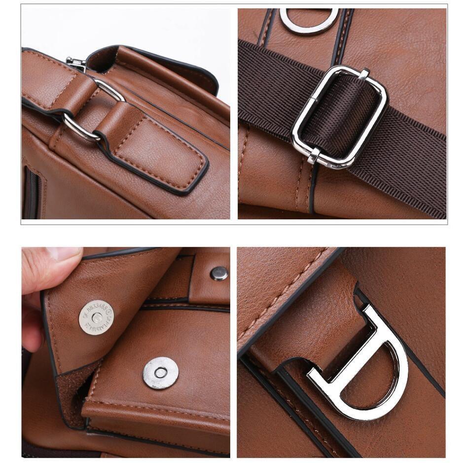 Bolsa Jeep de Couro com Fecho em Metal - Mensfield Shop