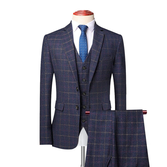 Terno Masculino Xadrez Mensfield Paletó + Colete + Calça 