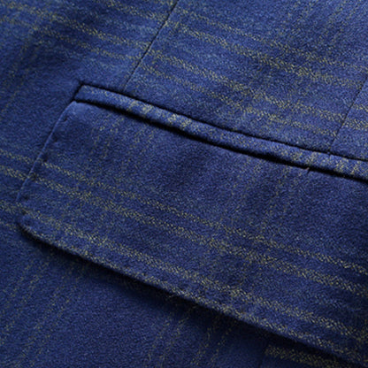 Terno Masculino Xadrez Vintage Mensfield Paletó + Colete + Calça 
