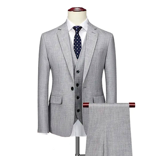 Terno Masculino Mensfield Paletó + Colete + Calça