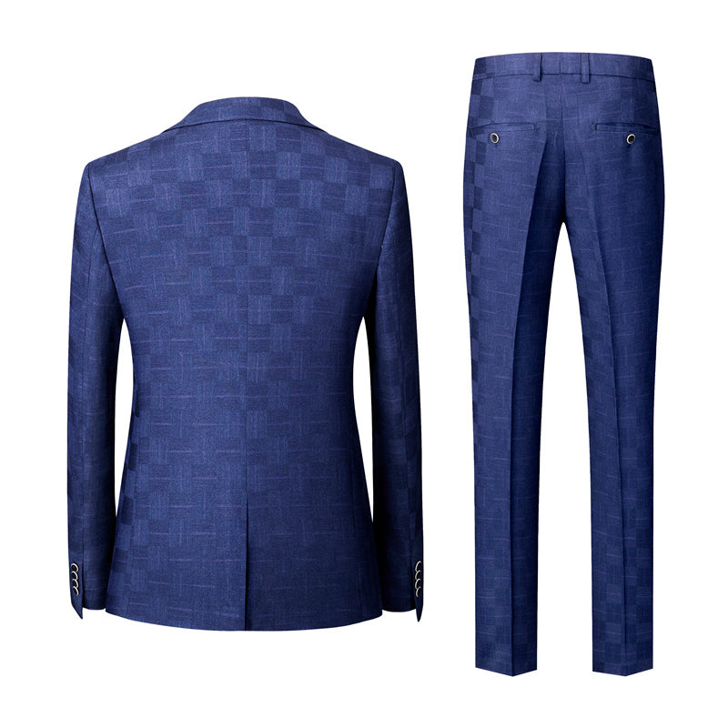 Terno Masculino Vintage Xadrez Mensfield Paletó + Colete + Calça 