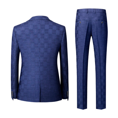 Terno Masculino Vintage Xadrez Mensfield Paletó + Colete + Calça 