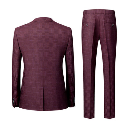 Terno Masculino Vintage Xadrez Mensfield Paletó + Colete + Calça 