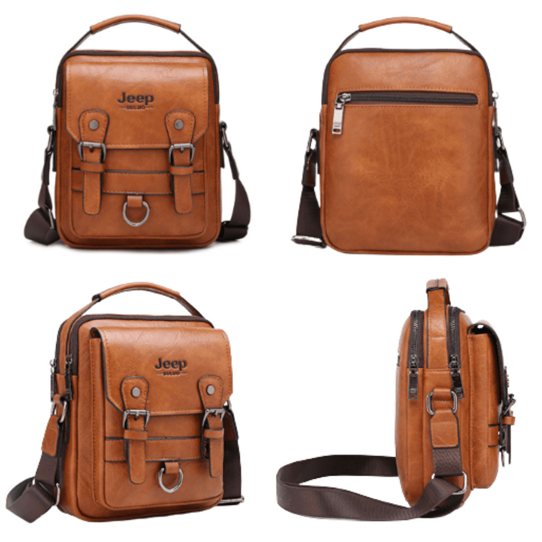Bolsa Jeep de couro vintage - Mensfield Shop
