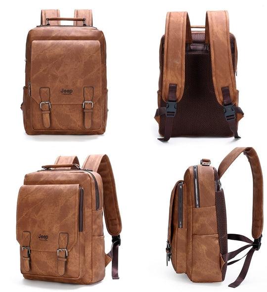 Mochila JEEP de Couro Elegance - Mensfield Shop