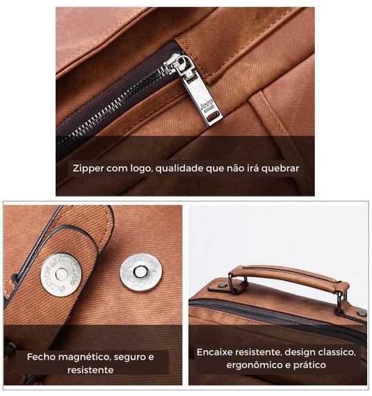 Mochila JEEP de Couro Elegance - Mensfield Shop
