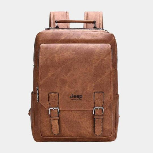 Mochila JEEP de Couro Elegance - Mensfield Shop