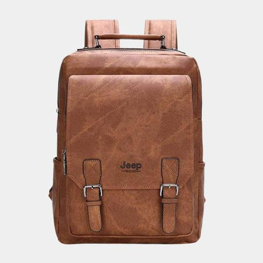 Mochila JEEP de Couro Elegance - Mensfield Shop