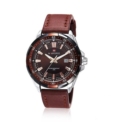 Relógio de Couro Masculino Naviforce - Mensfield Shop