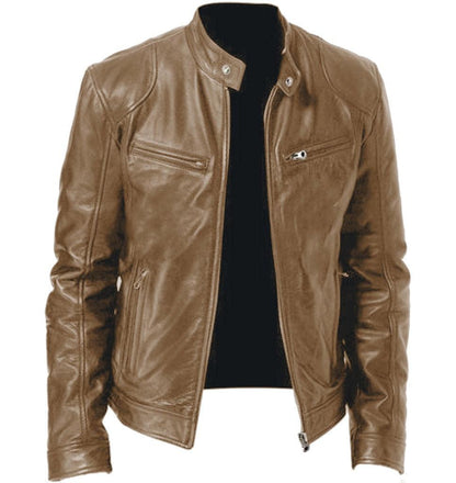 Jaqueta Magner de Couro Masculina