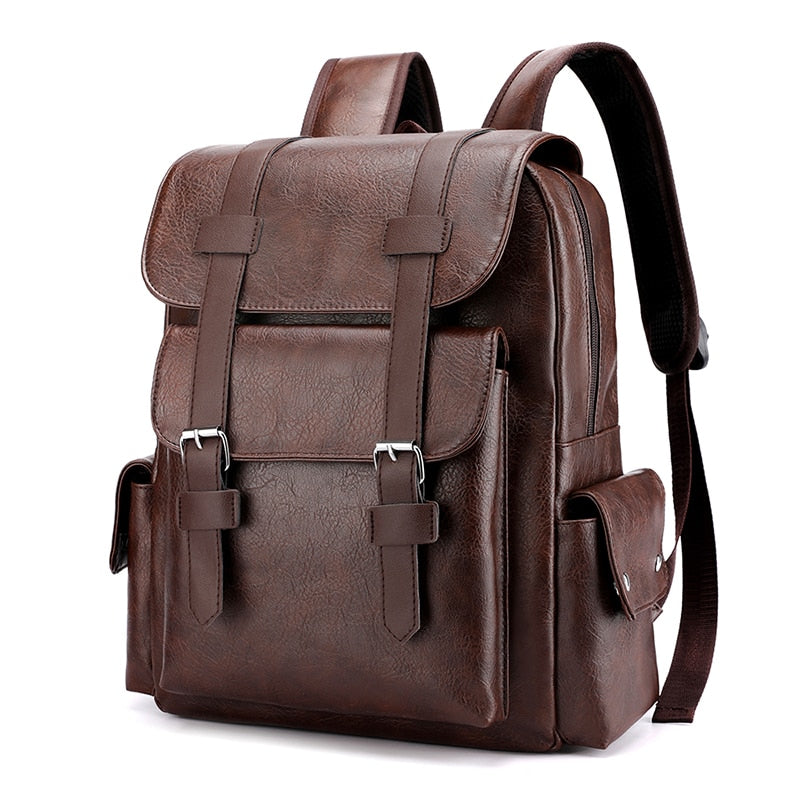 Mochila de Couro Vintage