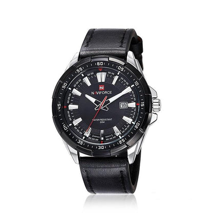 Relógio de Couro Masculino Naviforce - Mensfield Shop