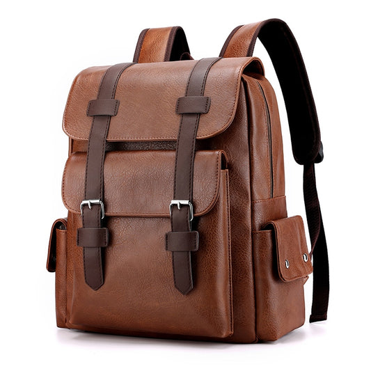 Mochila de Couro Vintage