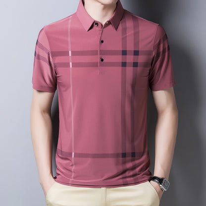 Camisa Masculina Polo com Listras