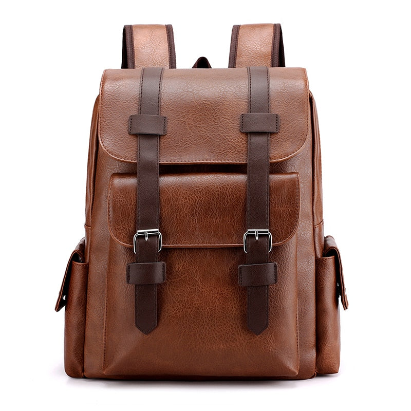 Mochila de Couro Vintage