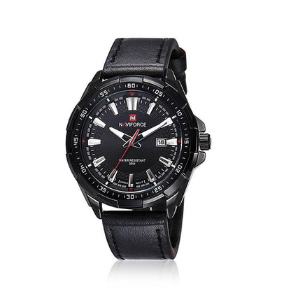 Relógio de Couro Masculino Naviforce - Mensfield Shop