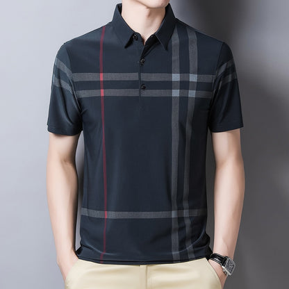 Camisa Masculina Polo com Listras