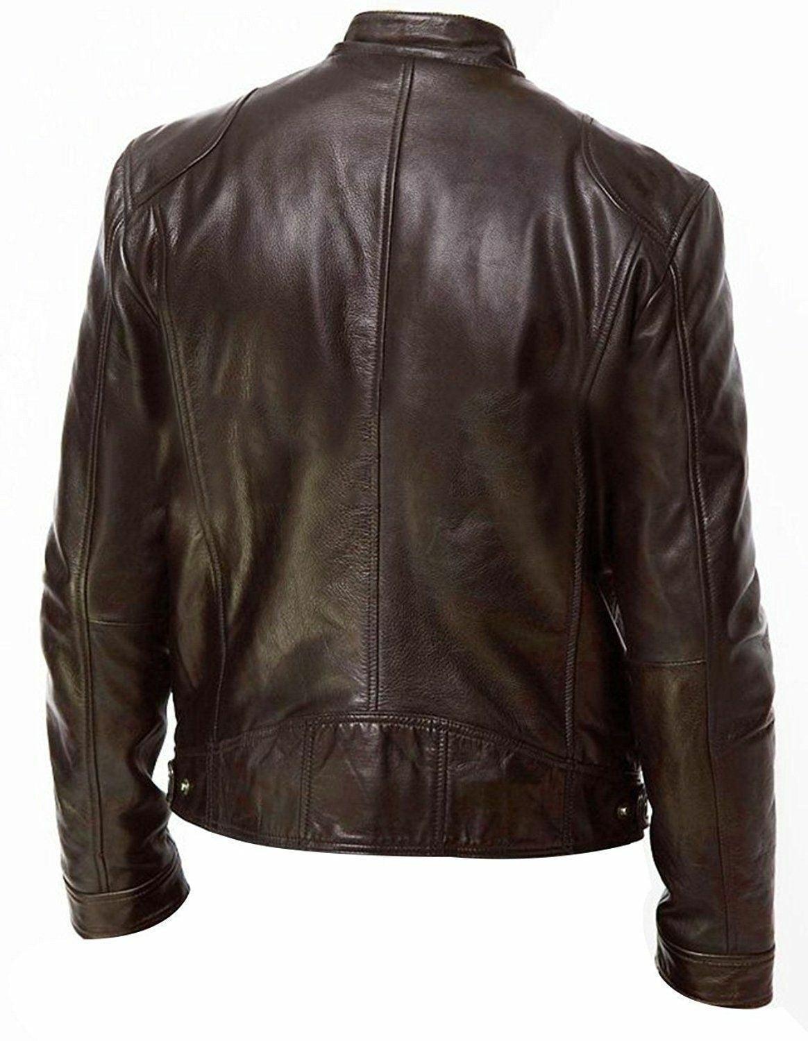 Jaqueta Magner de Couro Masculina