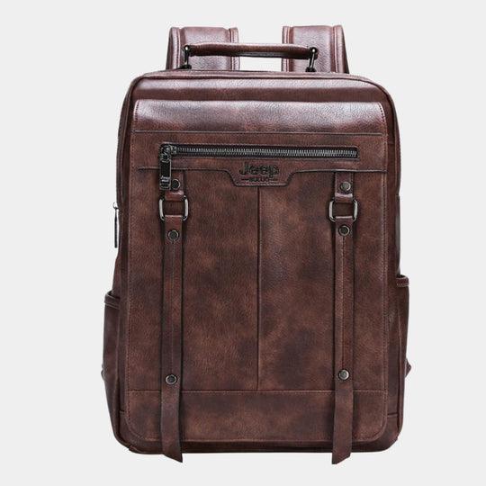 Mochila JEEP de Couro Executive - Mensfield Shop