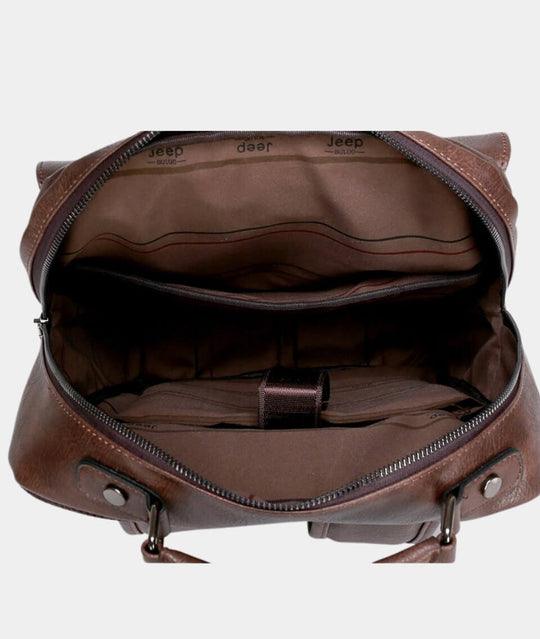 Mochila JEEP de Couro Executive - Mensfield Shop